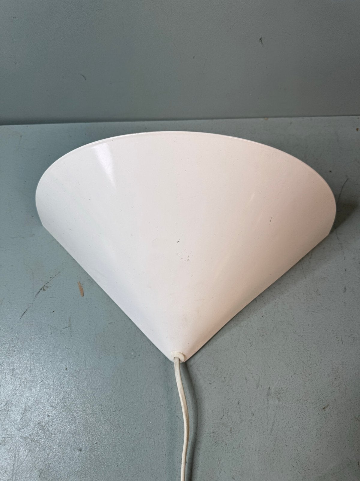 Vintage metalen IKEA design wandlamp wit, Ikea, Gebruikt, IKEA, E14 (klein)