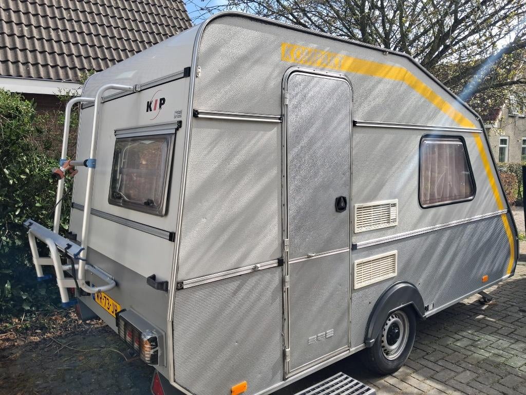 Kip MK37 lichtgewicht caravan, met voortent, Caravans en Kamperen, Caravans, Standaardzit, Kip, Particulier, 500 - 750 kg