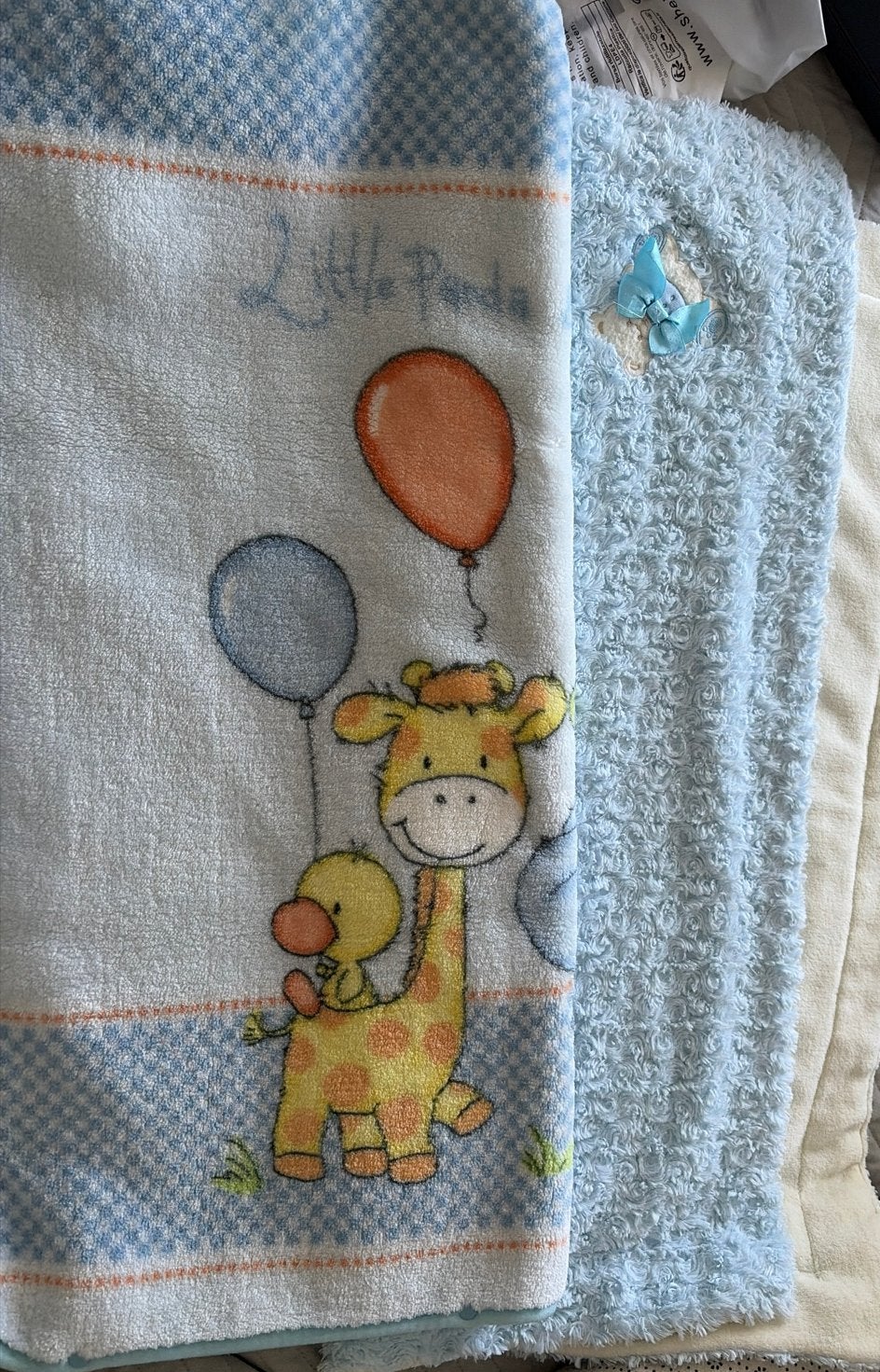 Twee Babydekens, Ophalen, Wasbaar, Gebruikt, Blauw