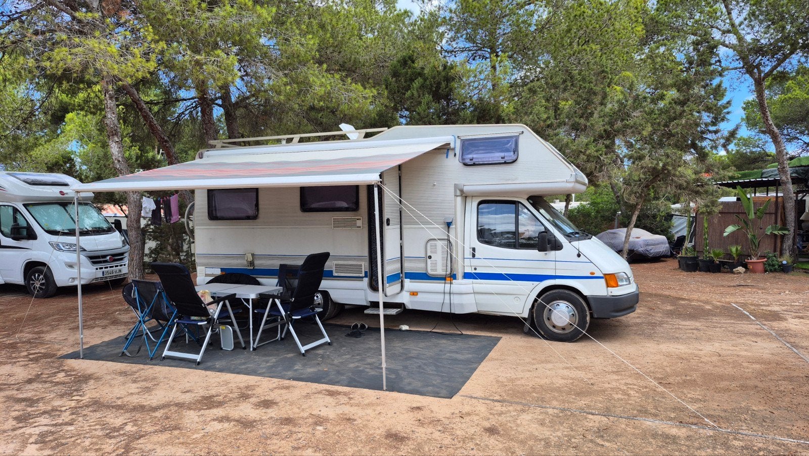 Ford Elnagh Camper 1995- 6 zits stuurbekrachtiging en cruise, Integraal, Standaard zit, Luifel, Ford