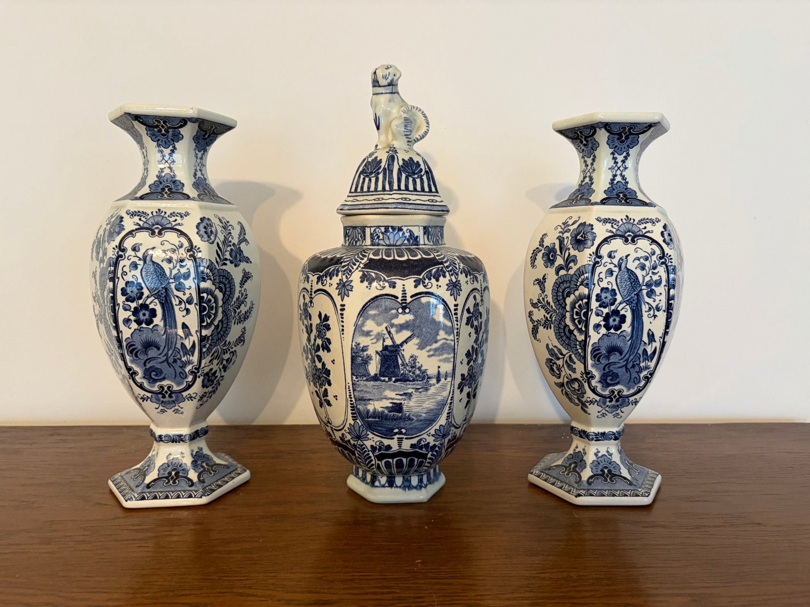 Delfts Blauw gemerkt kaststel, Ophalen of Verzenden