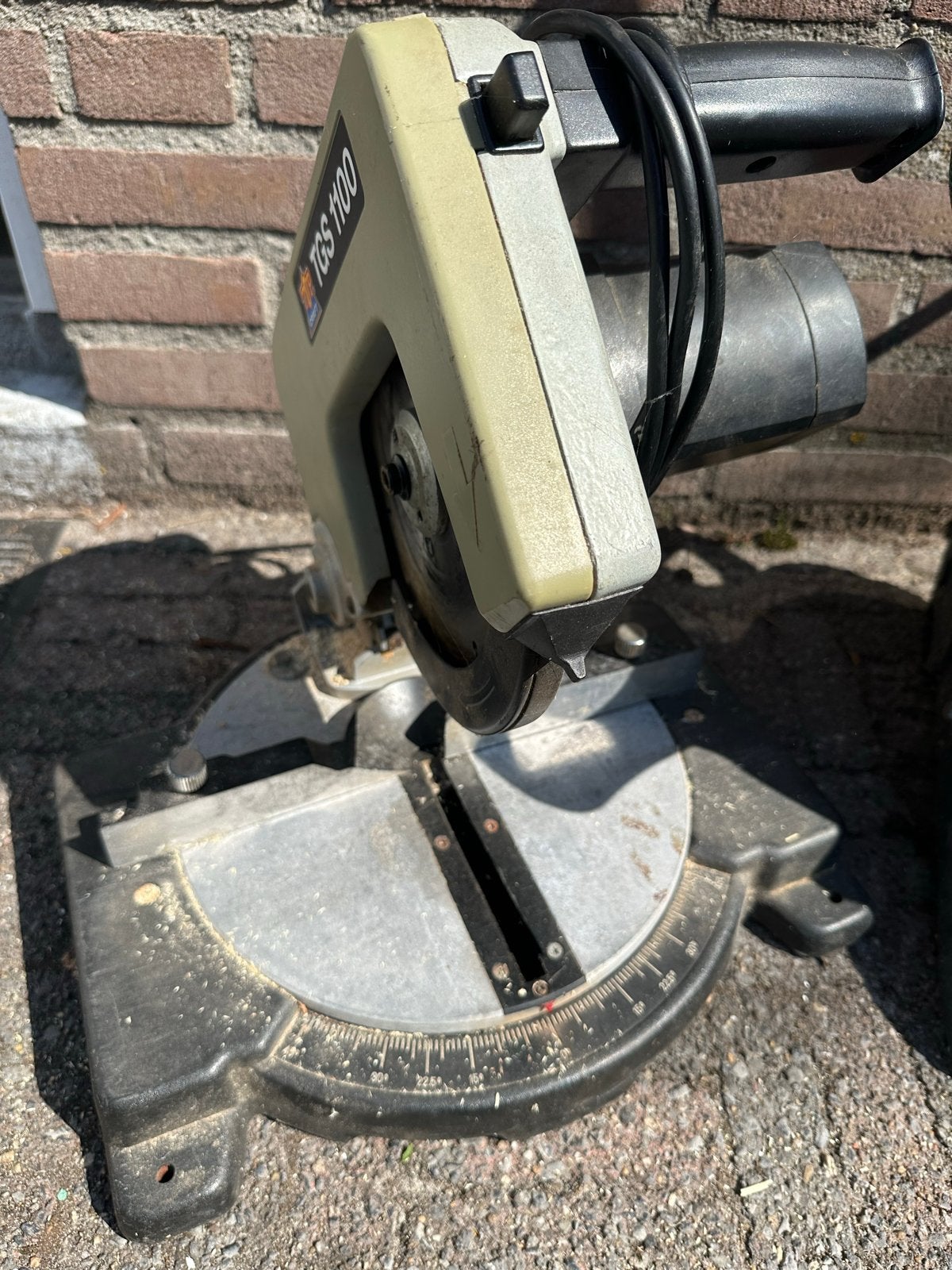 TOP CRAFT TGS 1100 Afkortzaag - 1050W, Ophalen, Gebruikt, 600 tot 1200 watt, Afkortzaag