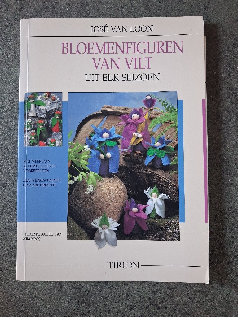 J. van Loon - Bloemenfiguren van vilt uit elk seizoen, J. van Loon, Nieuw, Ophalen of Verzenden, Borduren en Naaien
