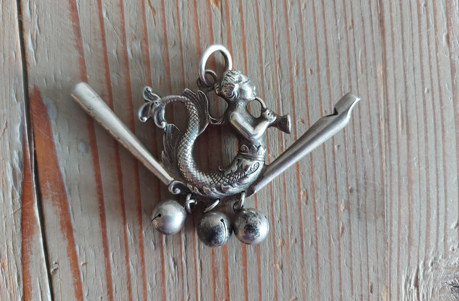 Zilveren rammelaar, Antiek en Kunst, Antiek | Goud en Zilver, Ophalen of Verzenden