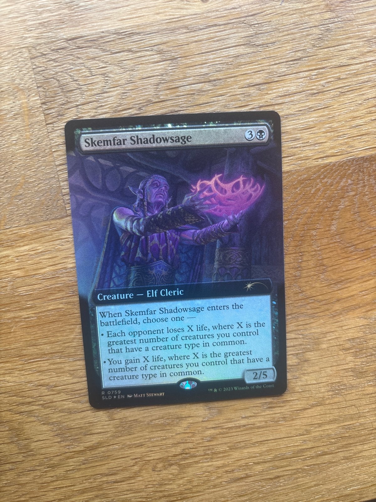 Skemfar Shadowsage - Magic: The Gathering Kaart, Ophalen of Verzenden, Zo goed als nieuw, Losse kaart