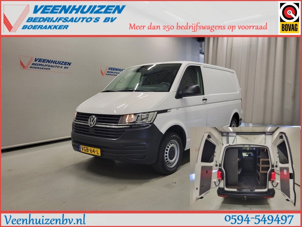 Volkswagen Transporter 2.0TDI Inrichting Trekhaak Euro 6!, Auto's, Voorwielaandrijving, Gebruikt, 4 cilinders, Volkswagen
