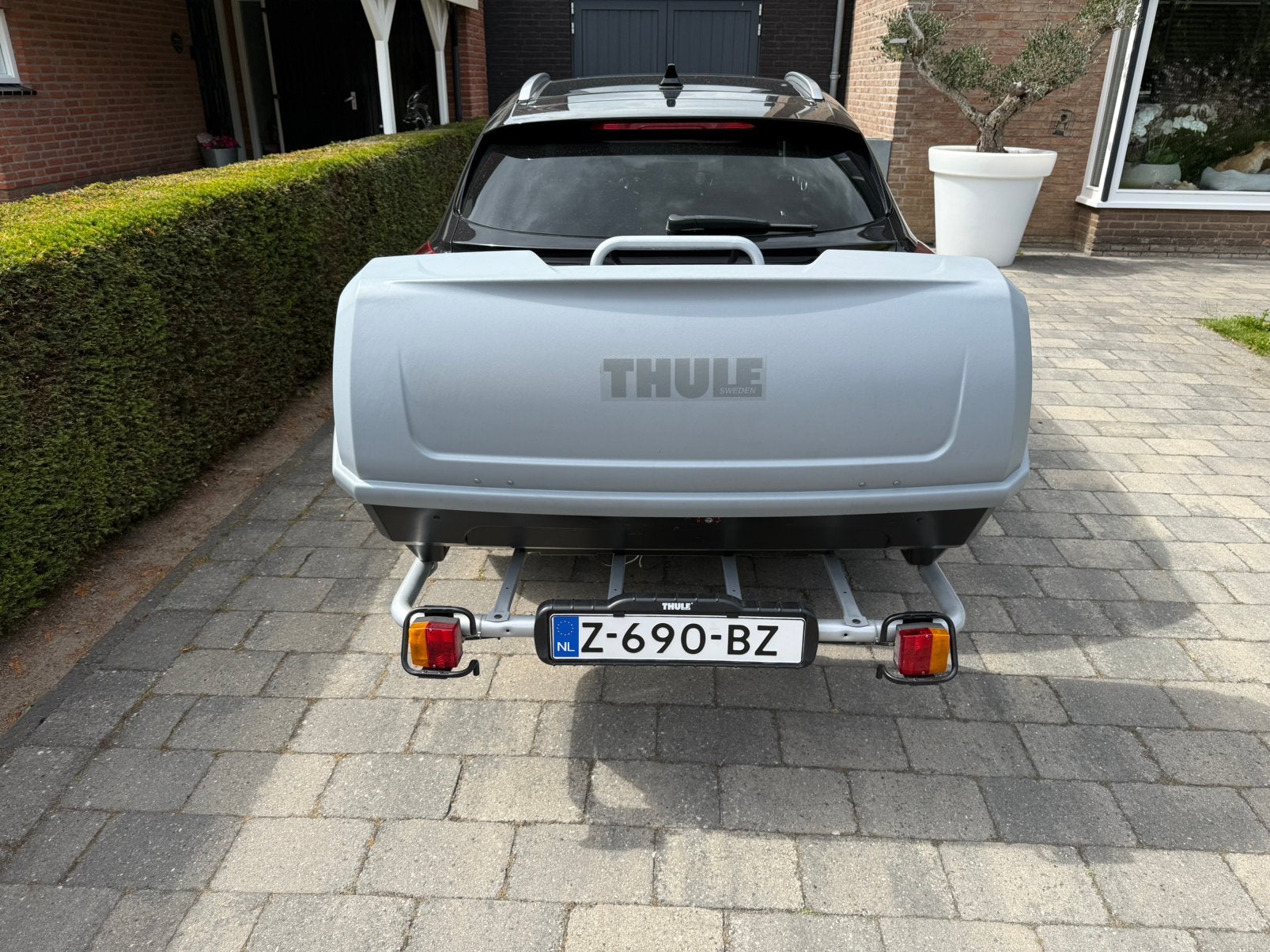 Thule trekhaakkoffer back up backspace dakkoffer, Ophalen, Zo goed als nieuw