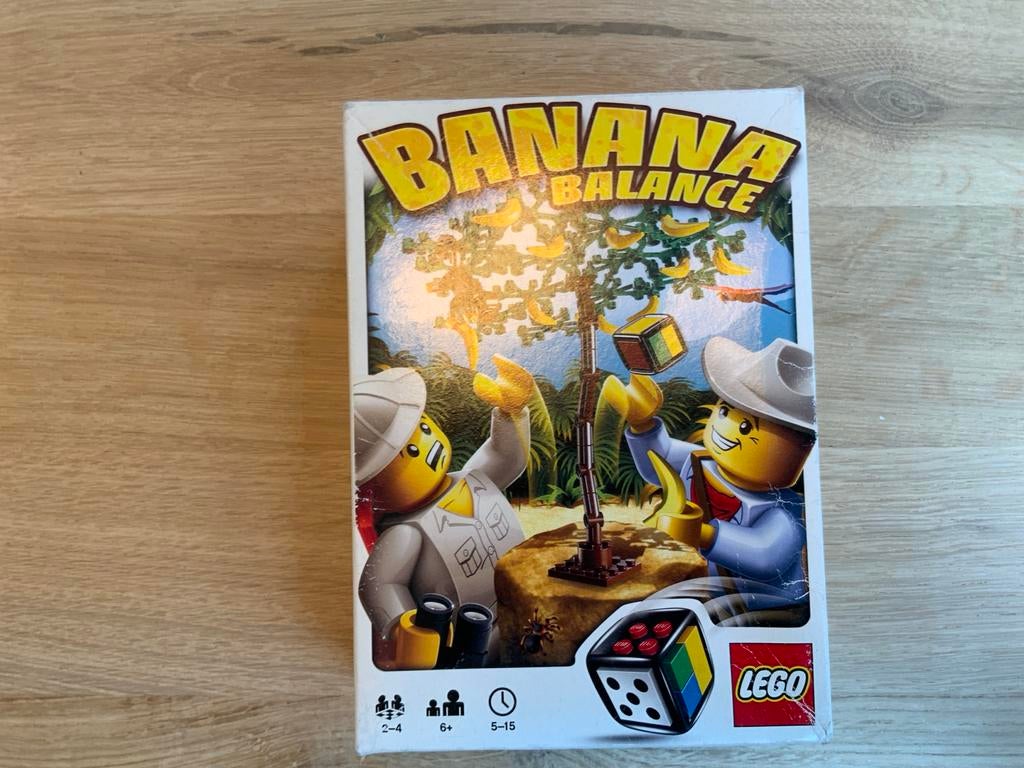 Lego Banana Balance Bordspel - Compleet met doos, Gebruikt, Overige thema's, Lego, Ophalen of Verzenden