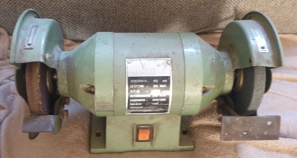 Vintage slijpmachine, Ophalen, Gebruikt, Minder dan 700 watt, Werkbankslijpmachine