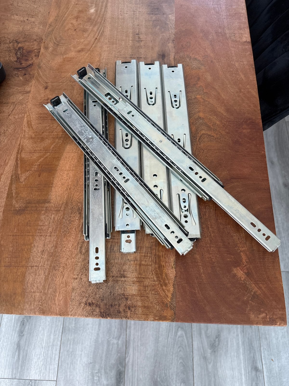 Ladegeleiders voor lades en meubels 6x, Ophalen, Gebruikt, 50 tot 100 mm, Overige typen