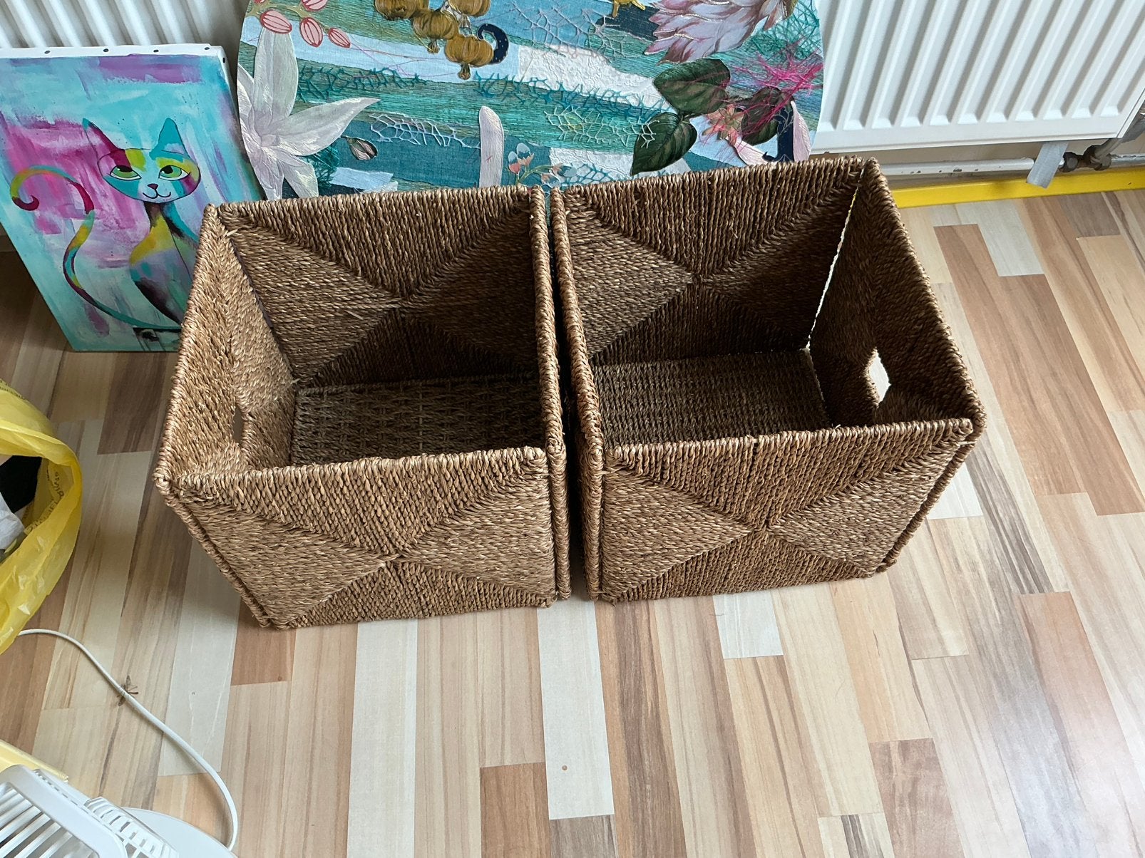 2x ikea bak kallax kast, Ophalen, Zo goed als nieuw, Rechthoekig, Riet