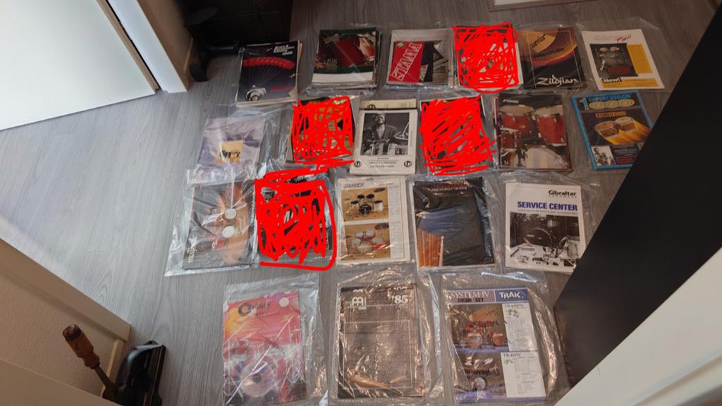 Veel percussie catalogi, spec sheets, prijslijsten en info, Muziek en Instrumenten, Ophalen of Verzenden, Gebruikt, Overige soorten