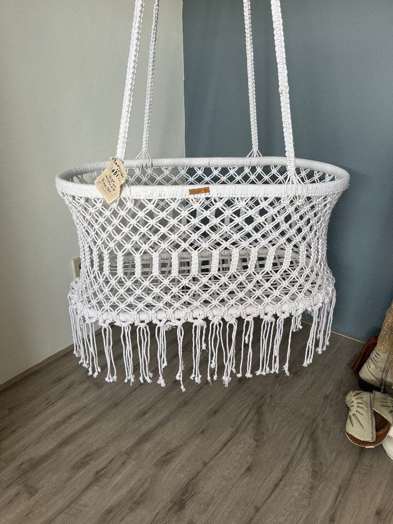 Gloednieuwe hangwieg in bohemian stijl, merk Rock that Label, Kinderen en Baby's, Ophalen, Nieuw, Wieg