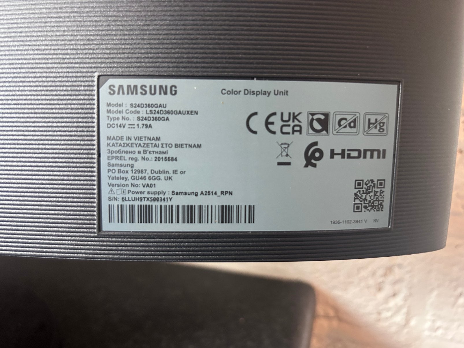 Samsung computer display, Ophalen of Verzenden, Zo goed als nieuw