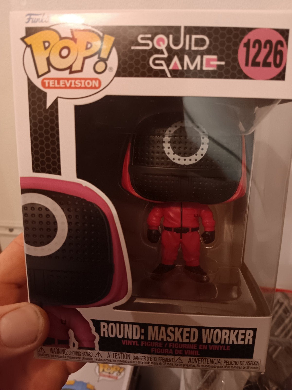 squid game funko pop rond masked worker, Ophalen of Verzenden, Nieuw
