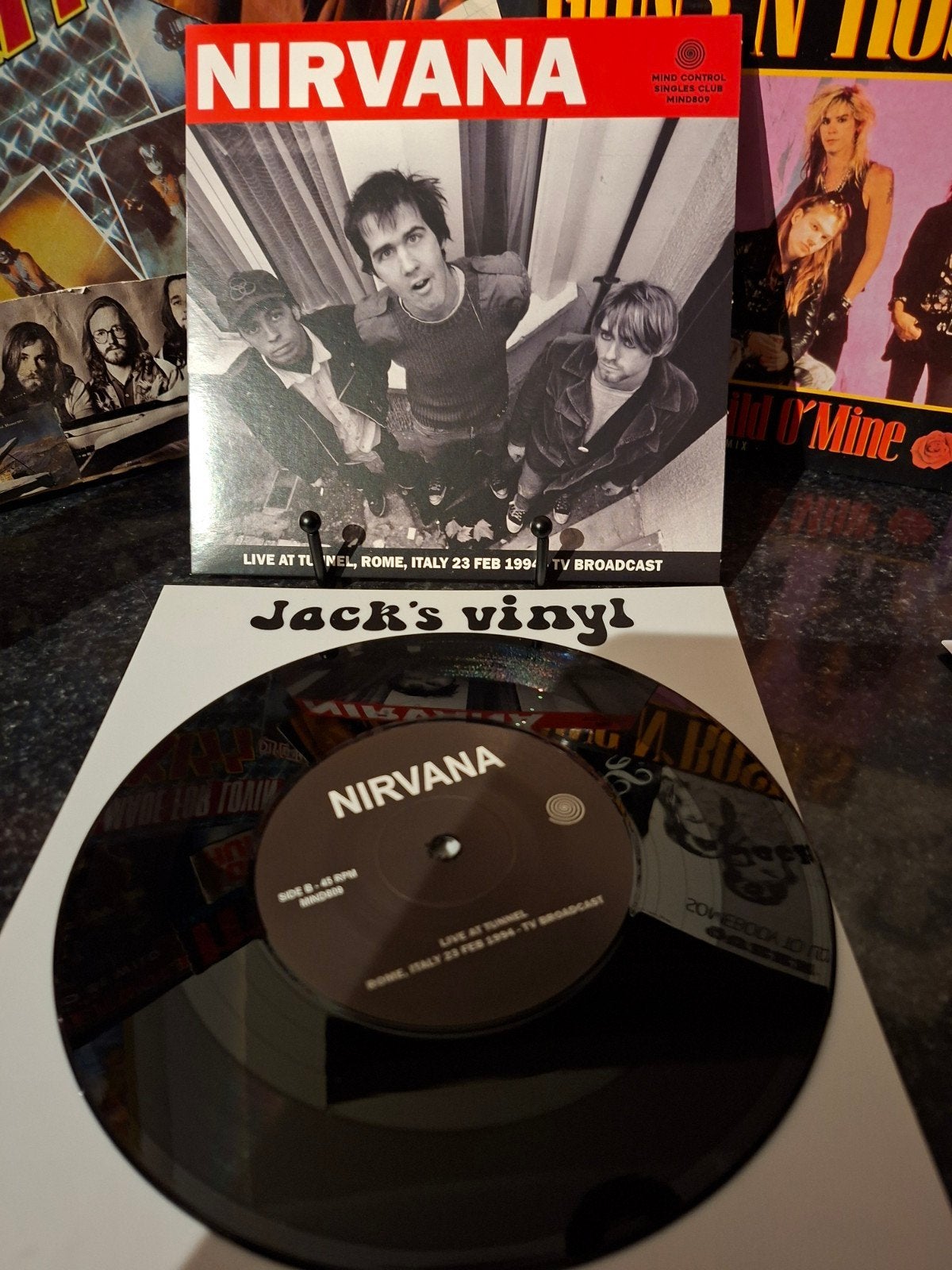 Nirvana - serve the servants Live At Tunnel, Rome 1994 (Viny, Cd's en Dvd's, 7 inch, Ophalen of Verzenden, Zo goed als nieuw, Beschermende buitenhoes