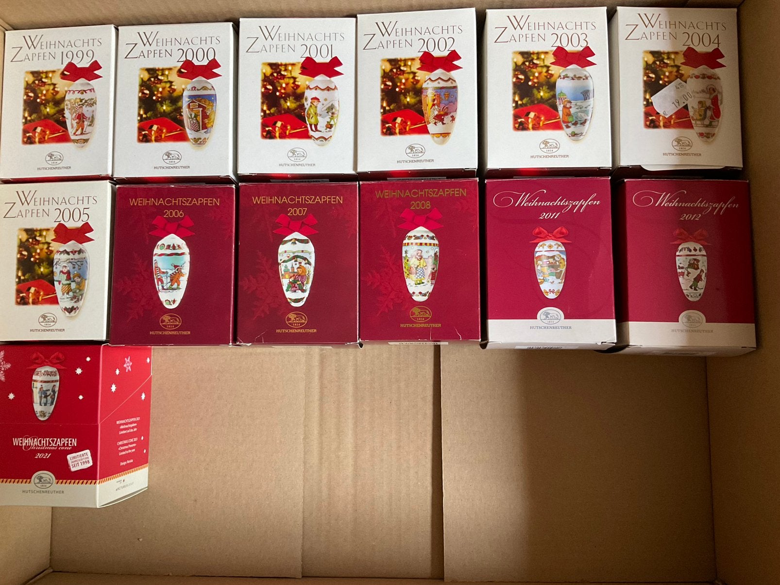 Hutschenreuther kerstpegels en kerstlaarzen  ( zeldzaam ), Ophalen of Verzenden, Zo goed als nieuw
