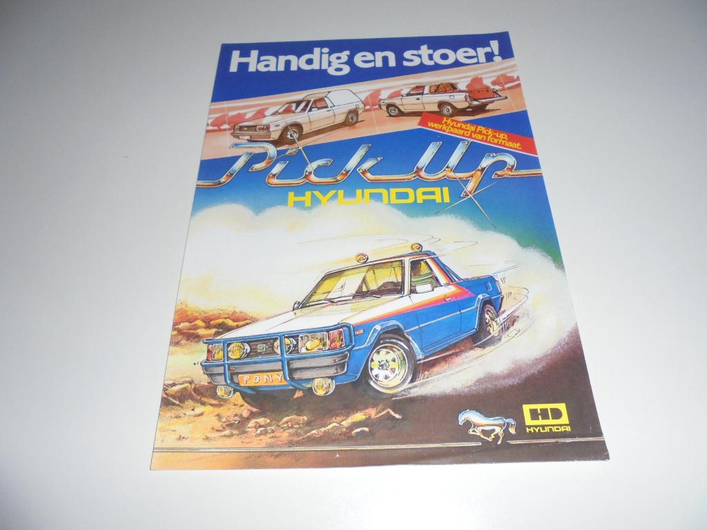 leaflet Hyundai Pick-up, Ophalen of Verzenden, Zo goed als nieuw, Overige merken