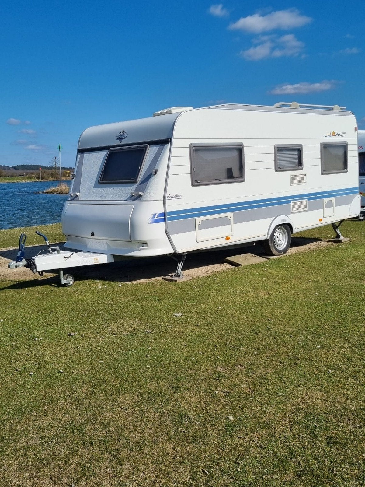 Hobby Excellent 495 UFe 2003- Ruime caravan met Frans bed, Caravans en Kamperen, Rondzit, Hobby, Frans bed, 7 tot 8 meter