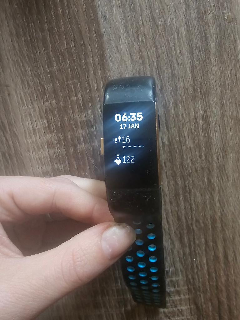 Fitbit charge 2, Zwart, Ophalen of Verzenden, Zo goed als nieuw, Fitbit