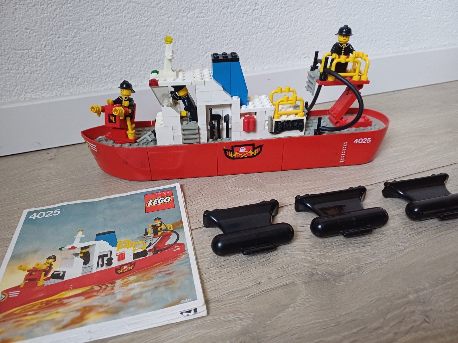 Lego vintage brandweer boot 4025, Ophalen of Verzenden, Gebruikt