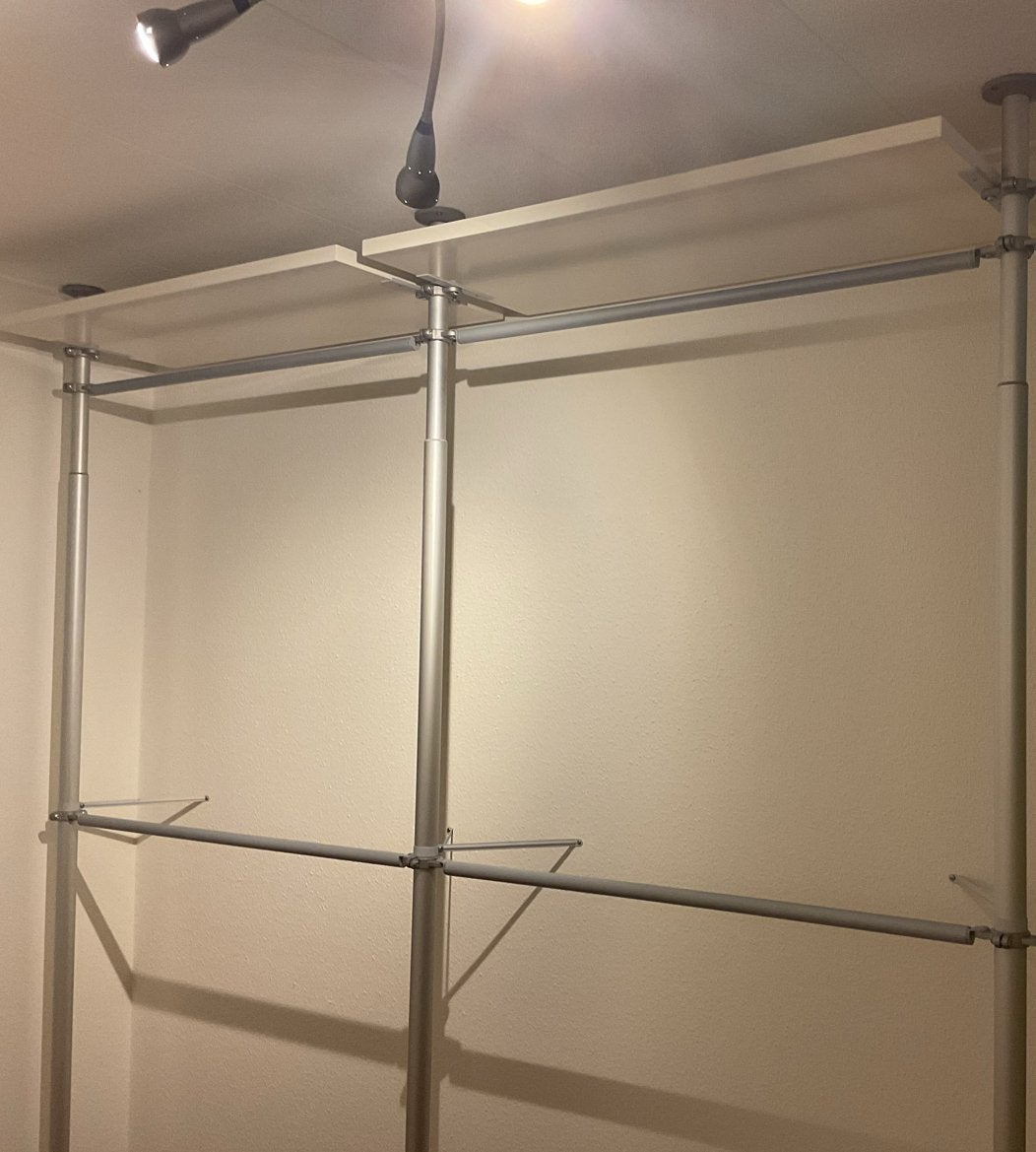 IKEA Stolmen kast systeem met (bureau)planken en stangen, Ophalen, Gebruikt