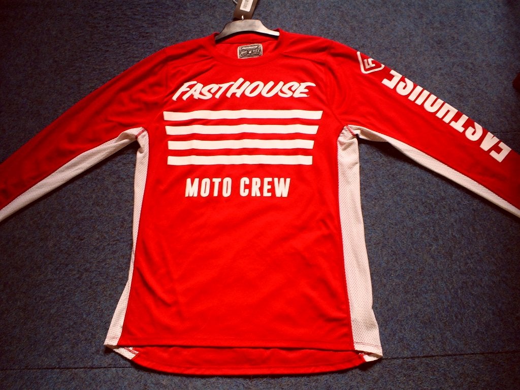 Fasthouse Motocrew U.S.A. cross shirt L, Motoren, Kinderen, Ophalen of Verzenden, Motorcrosskleding, Nieuw met kaartje