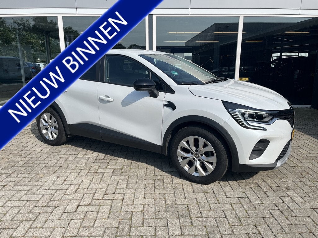 Renault Captur 1.0 TCe 90 Business Zen Carplay / led / Trekh, Auto's, Renault, Voorwielaandrijving, Gebruikt, Euro 6, Wit