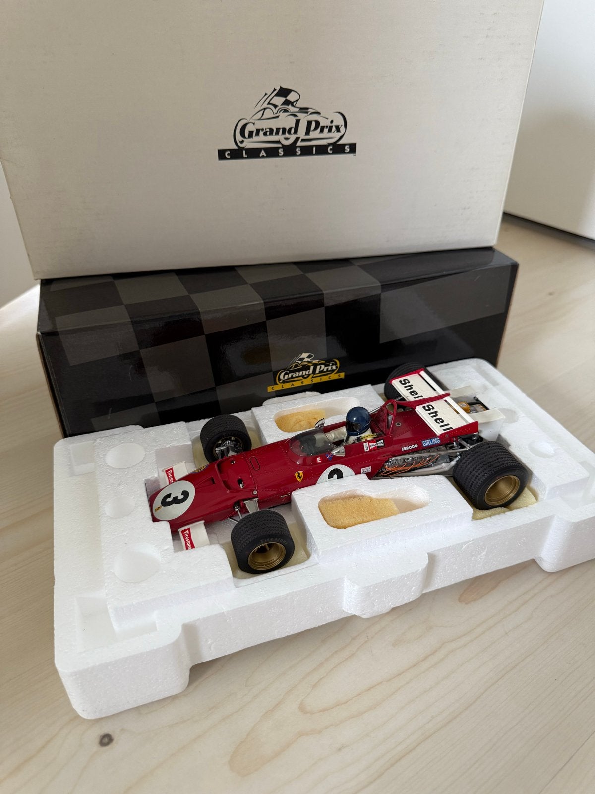 Exoto Ferrari 312B Jacky Ickx 1:18 modelauto, Ophalen of Verzenden, Zo goed als nieuw, Auto, Overige merken