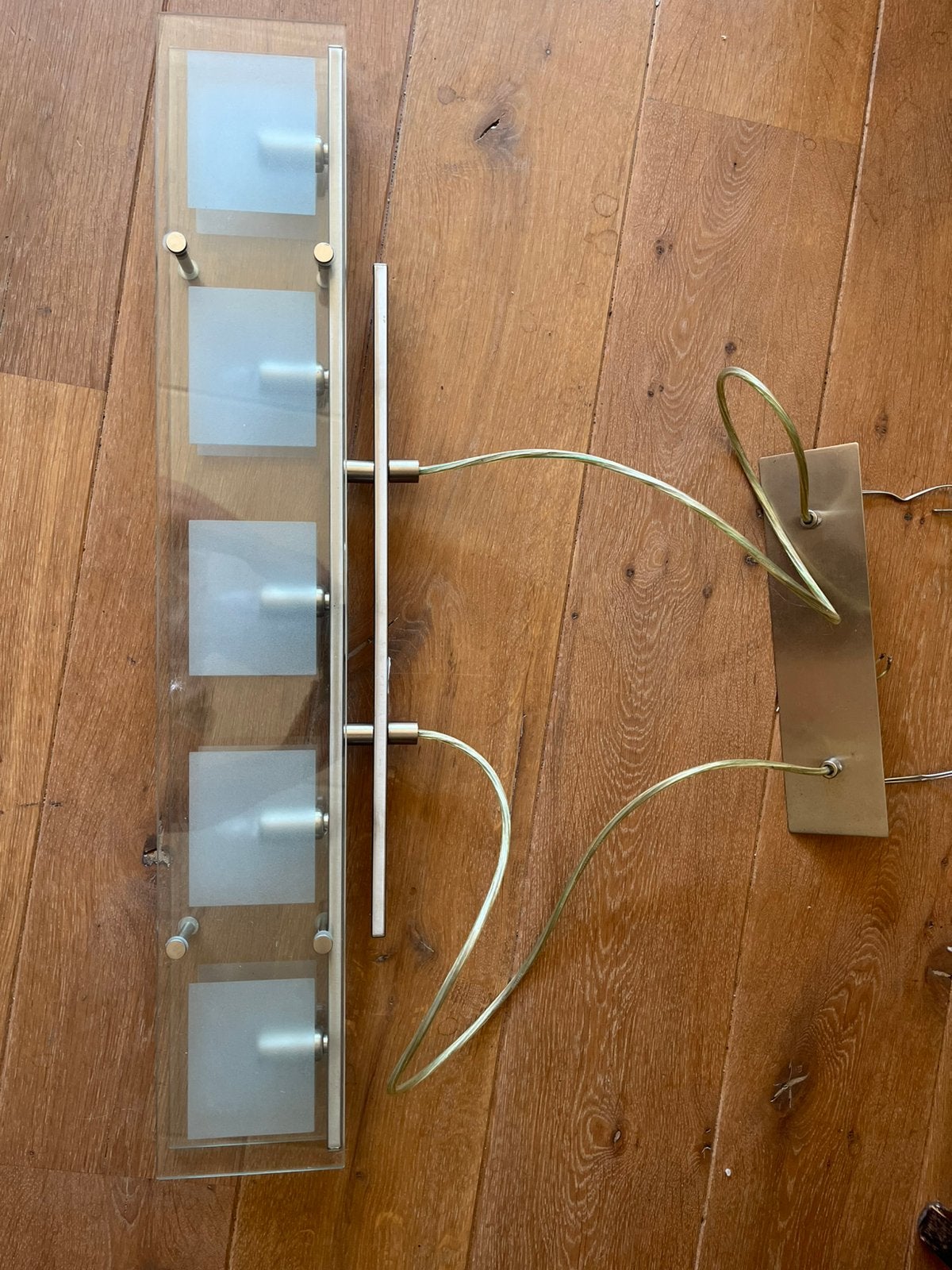 Hanglamp 75 cm breed, Ophalen, Gebruikt, Glas