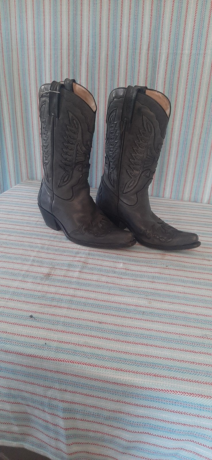 Zeer nette western laarzen by Sancho, Kleding | Dames, Schoenen, Ophalen of Verzenden, Zo goed als nieuw, Grijs, Hoge laarzen