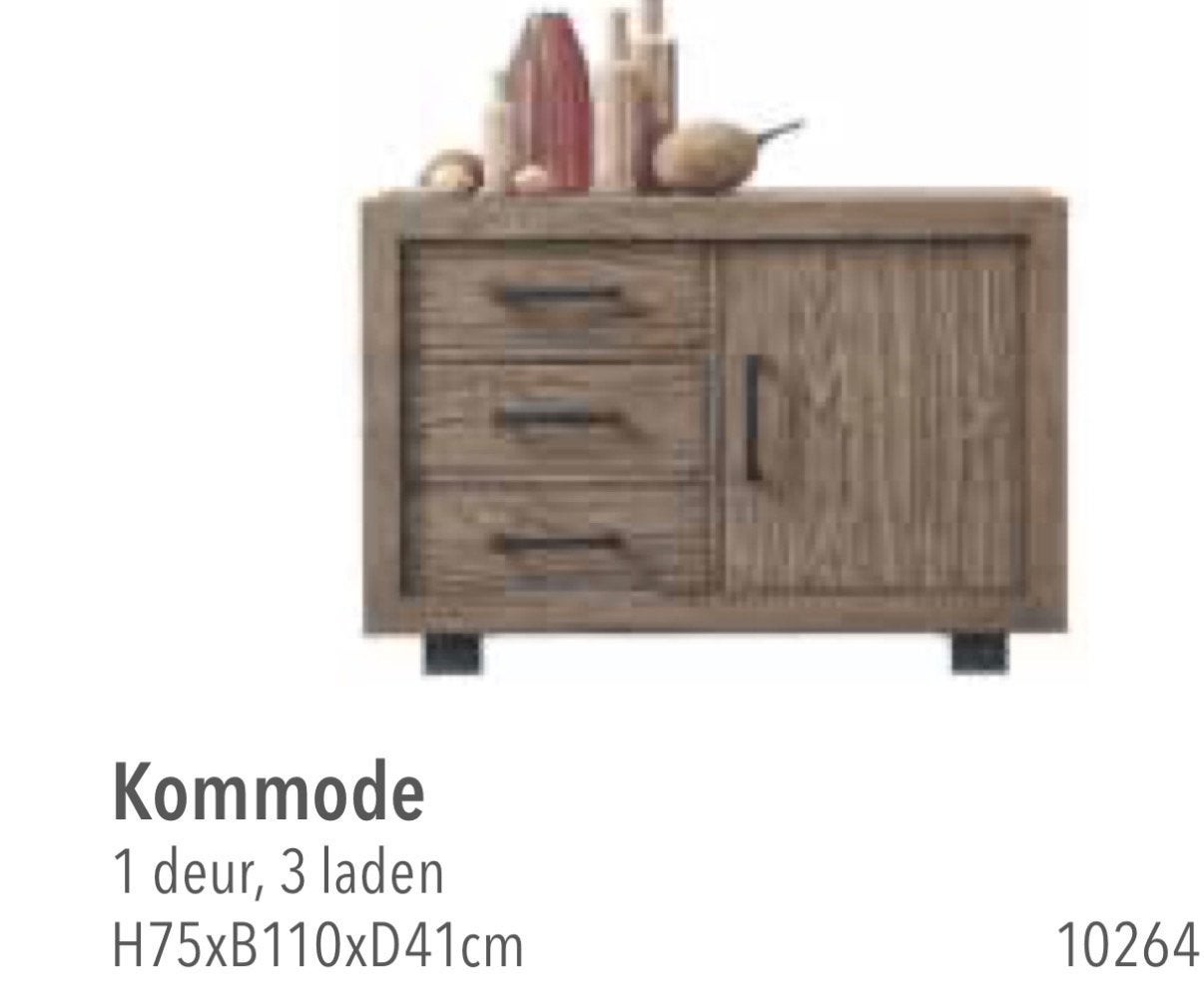 Pronto Alesio Kommode - Stijlvol kastje voor de woonkamer, Gebruikt, 100 tot 150 cm, Ophalen of Verzenden, Met lade(s)