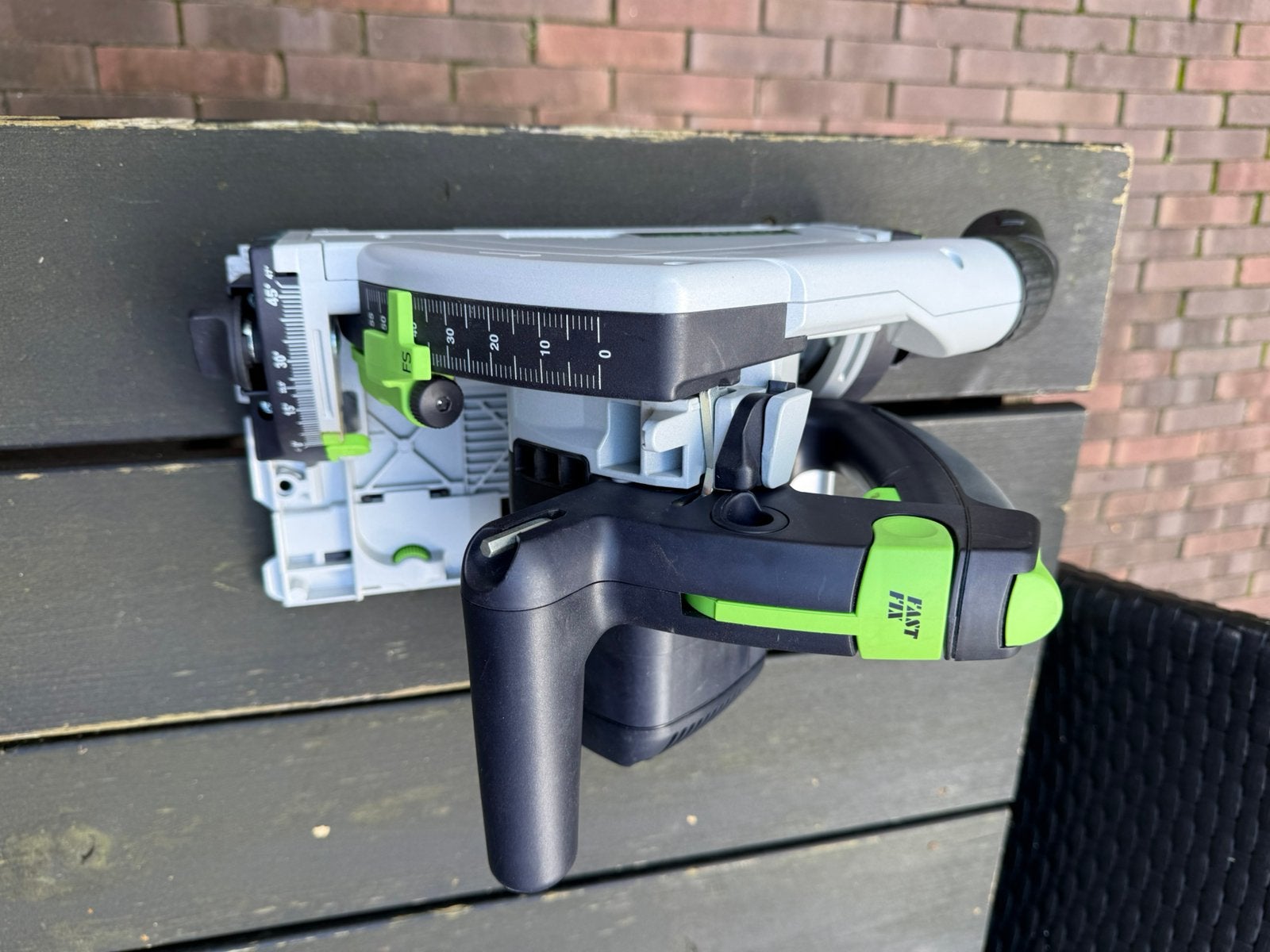 Festool TS 55 REBQ, Ophalen, Invalzaag, Zo goed als nieuw, 30 tot 70 mm