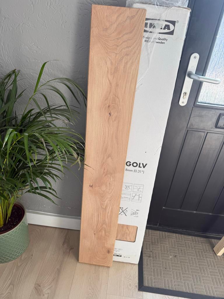 IKEA Golv Laminaat Eiken, Huis en Inrichting, Stoffering | Vloerbedekking, Bruin, Nieuw, Ophalen of Verzenden, Minder dan 10 m²