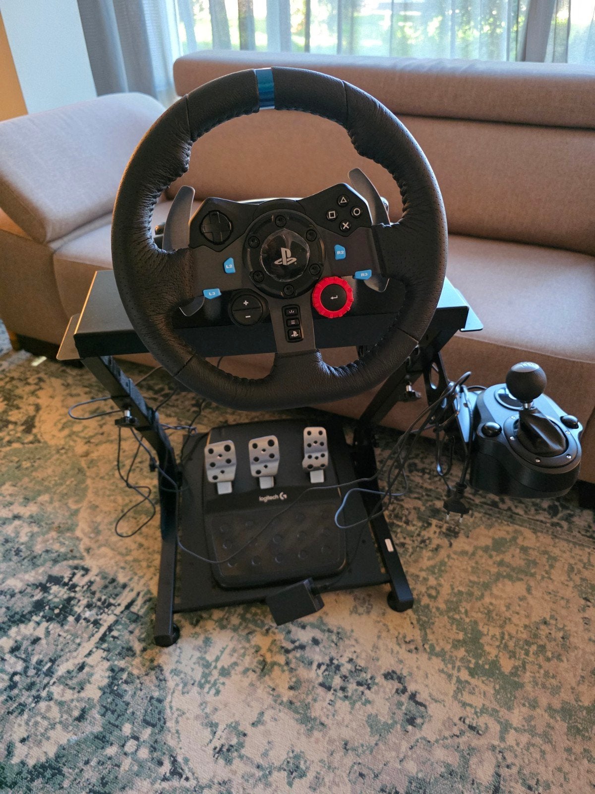 Logitech G29 Driving Force + Shifter + Stuurstandaard, Ophalen, Zo goed als nieuw, Stuur of Pedalen, PlayStation 4