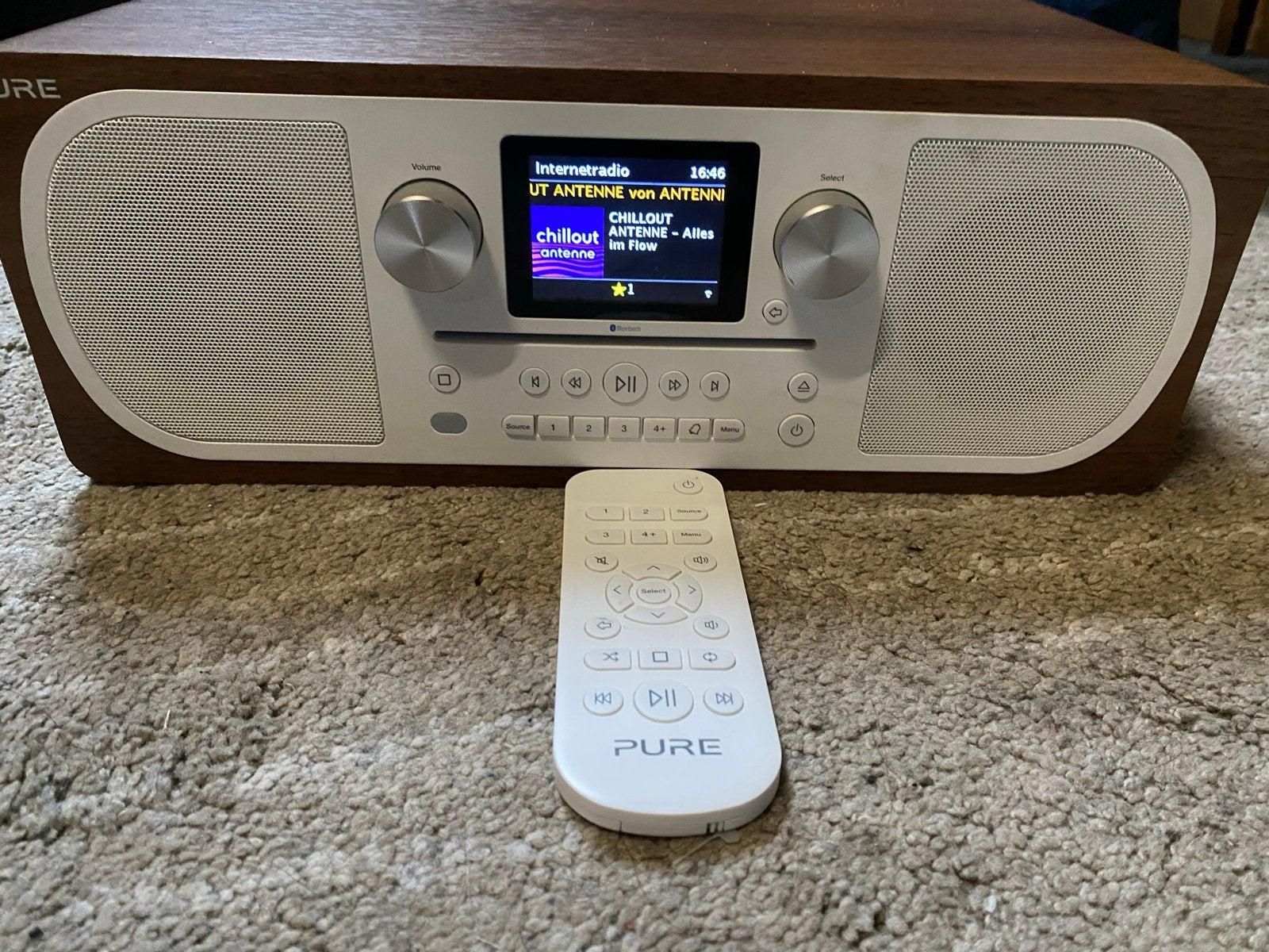 Pure Evoke F3 Internetradio met afstandbediening, Ophalen of Verzenden, Zo goed als nieuw, Radio