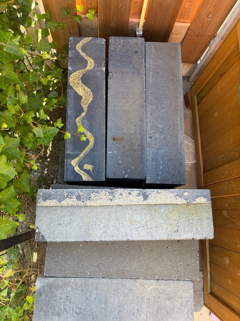 Antraciet muurblokken, Ophalen, Gebruikt, Beton, Overige typen