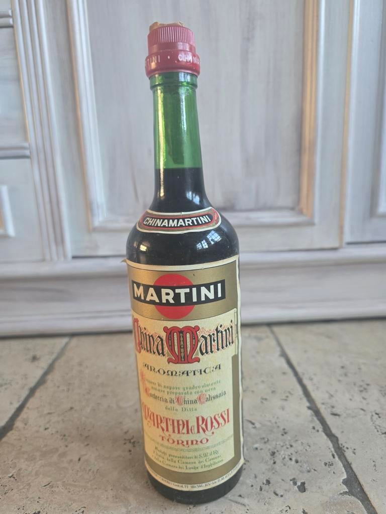 Vintage Martini China Martini fles - zeldzaam verzamelobject, Verzamelen, Ophalen of Verzenden, Gebruikt