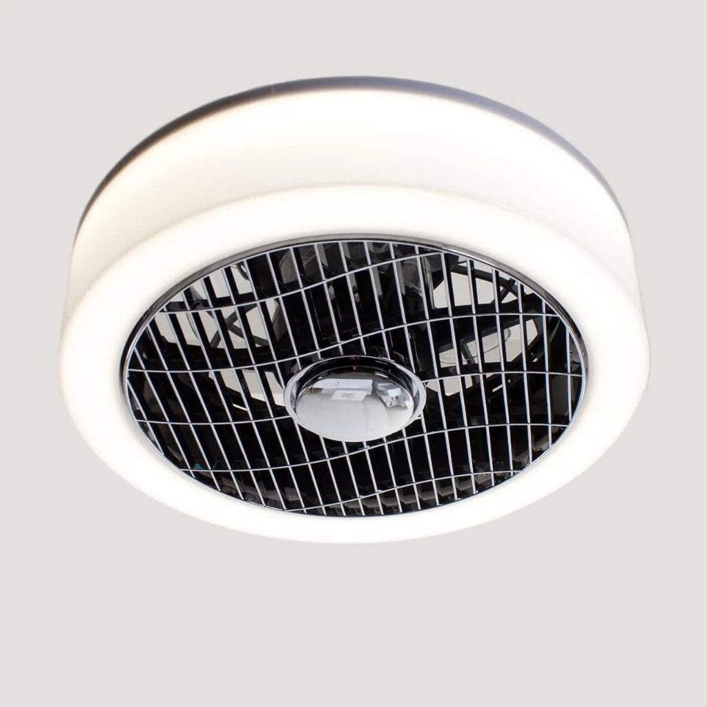 ETH 'The Fan No. 5' plafondlamp en ventilator, Ophalen of Verzenden, Gebruikt, Dimbaar