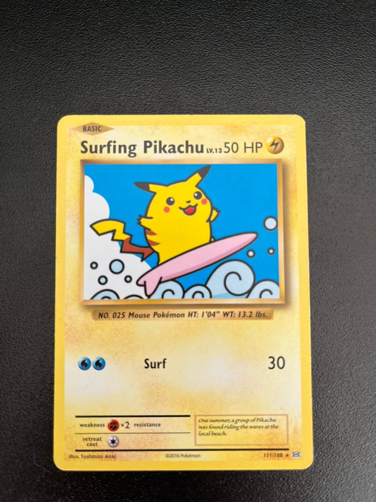 Pokémon kaarten/ Surfing Pikachu, Armored Mewtwo, Ophalen of Verzenden, Zo goed als nieuw, Meerdere kaarten