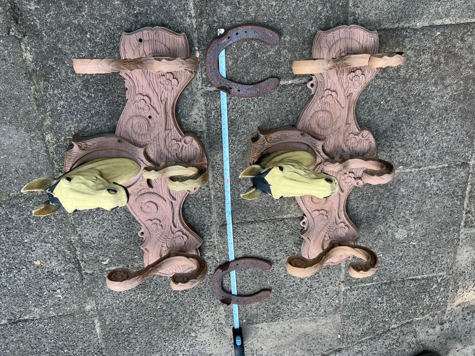 Leuke paarden kapstokken voor schuur of manage paard ijzer, Zo goed als nieuw, Minder dan 100 cm, Metaal, Ophalen