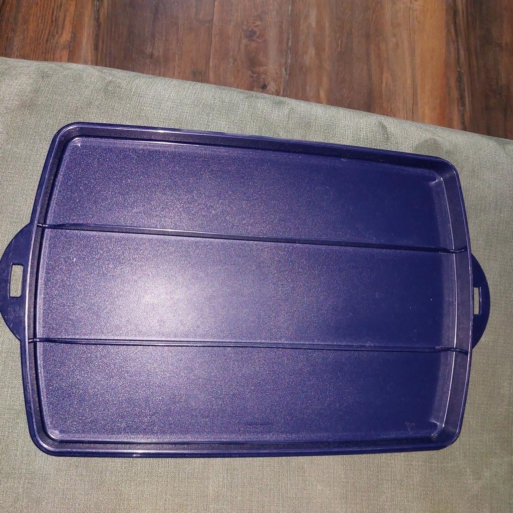 Tupperware Serveer- en Bewaarschaal, Ophalen, Gebruikt, Blauw, Schaal
