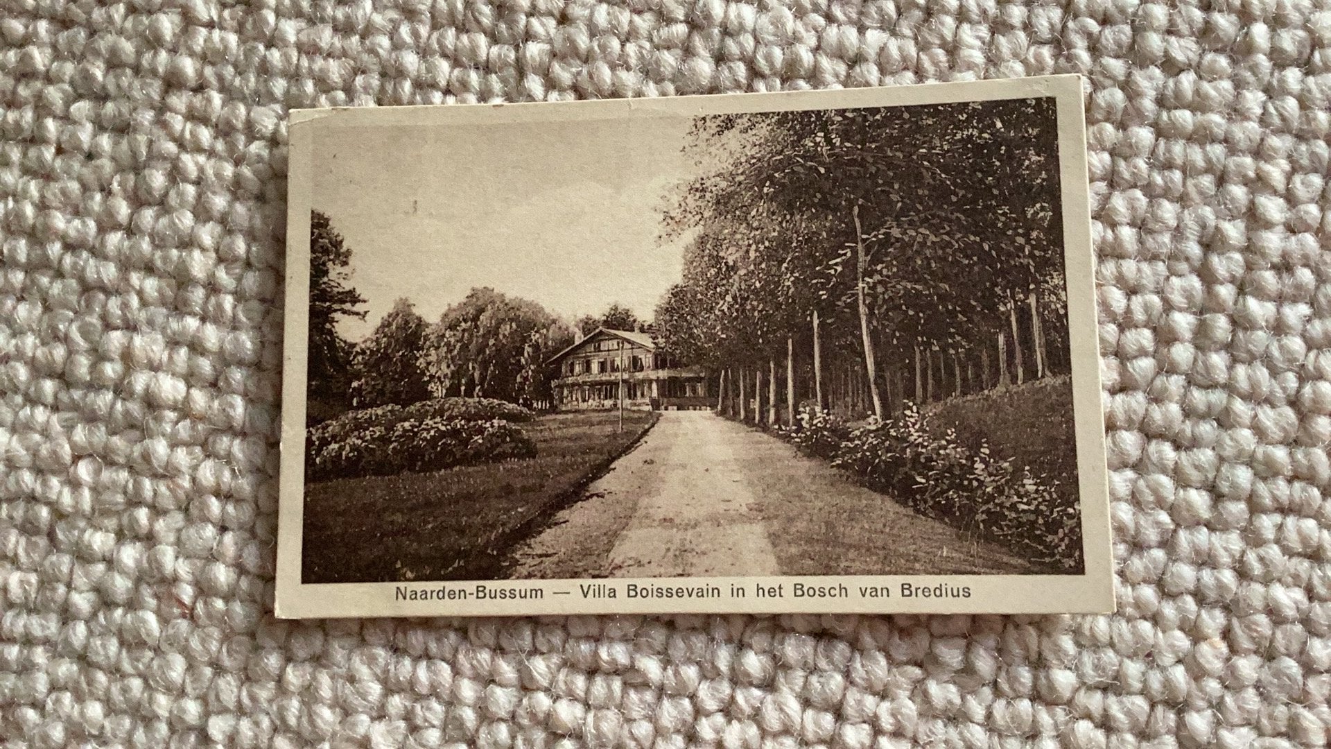 Ansichtkaart Naarden-Bussum Villa Boissevain 1921. 990, Ophalen of Verzenden, 1920 tot 1940, Gelopen, Noord-Holland