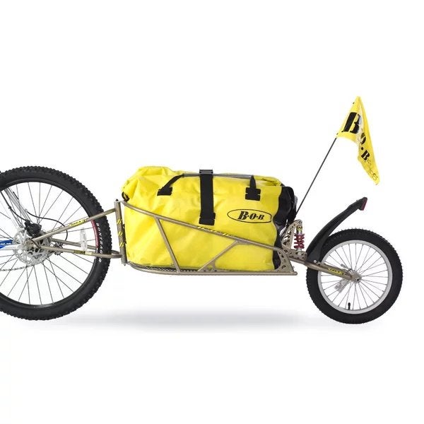 Bob ibex fietstrailer, Ophalen, Gebruikt, Vering, Bagagekar