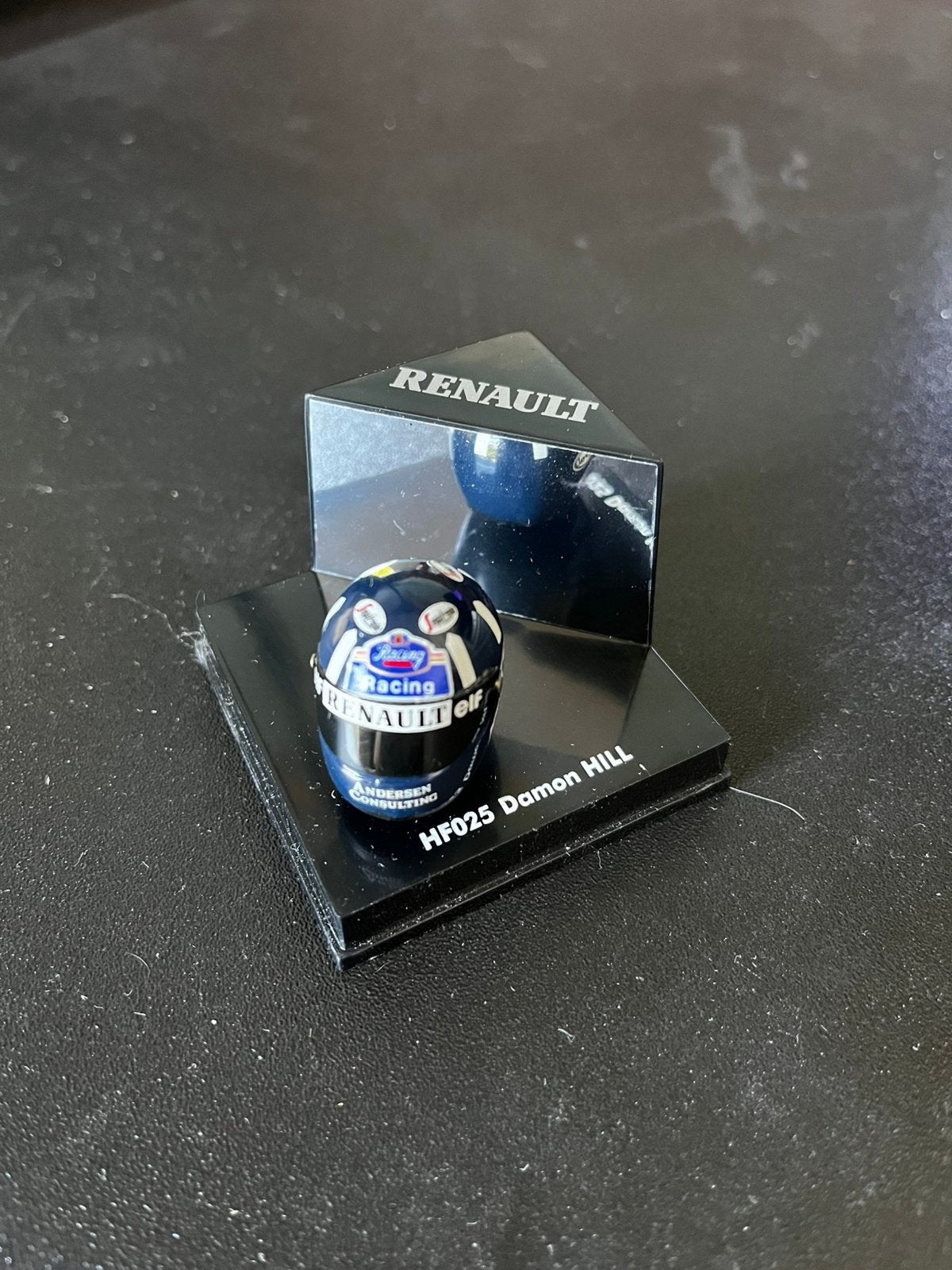 Helm Damon Hill 1:12, Verzamelen, Ophalen of Verzenden, Gebruikt, Formule 1