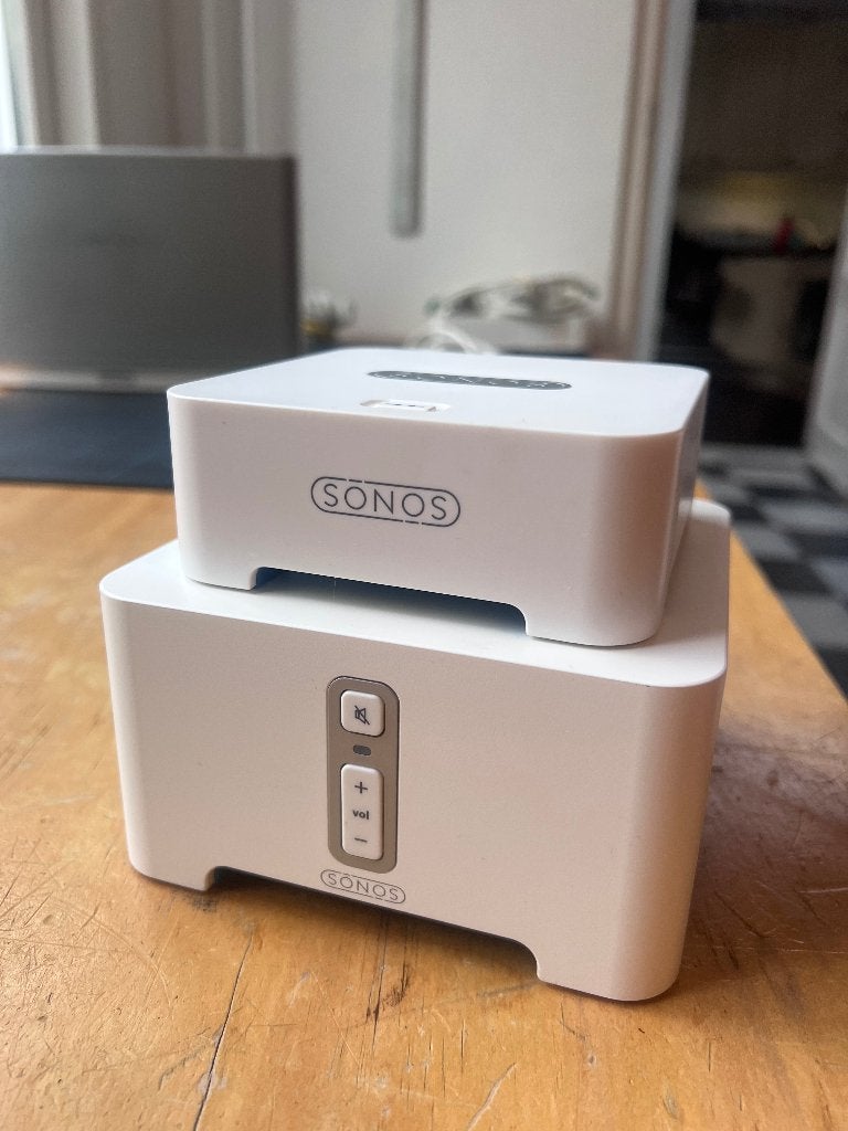 Sonos Bridge BR100 + Sonos Connect ZP90, Ophalen of Verzenden, Zo goed als nieuw, Overige merken
