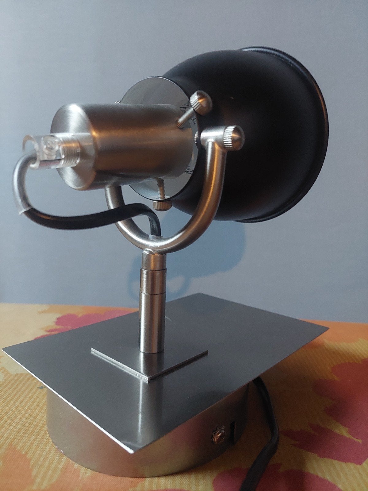 LampGustaf "Black Widow" wandlamp - Zwart/RVS E14, Zwart, Ophalen of Verzenden, Overige merken, Metaal