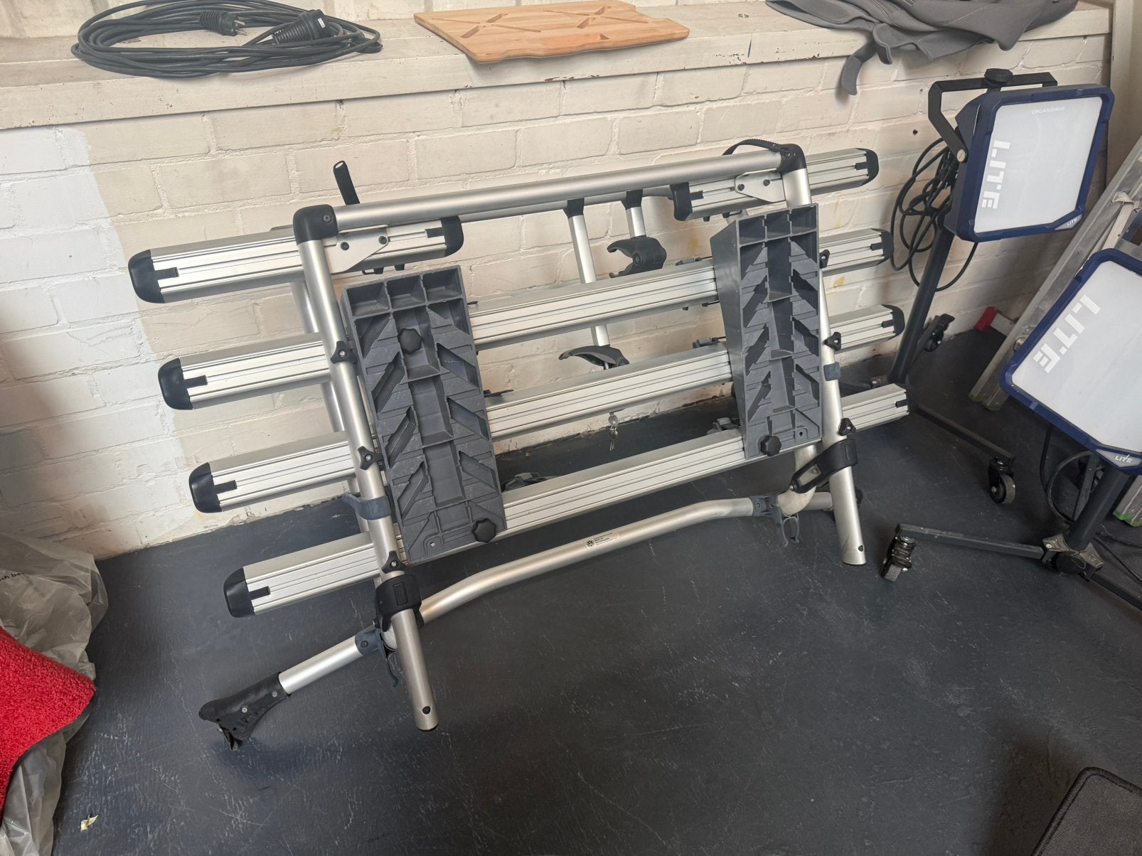 Originele Volkswagen transporter Cali T6/T6.1 Fietsendrager, Ophalen of Verzenden, 2 fietsen, Gebruikt, Achterklepdrager