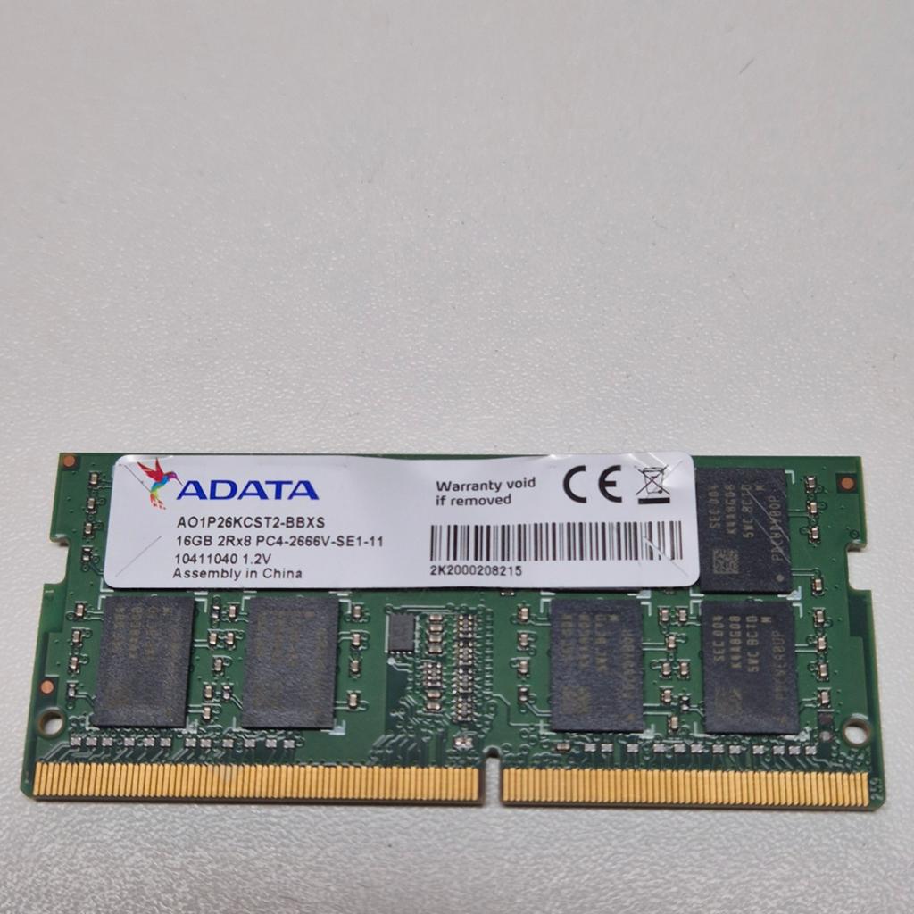 Adata 16GB PC4-2666v sodimm, Computers en Software, RAM geheugen, Gebruikt, Verzenden, DDR4, Laptop