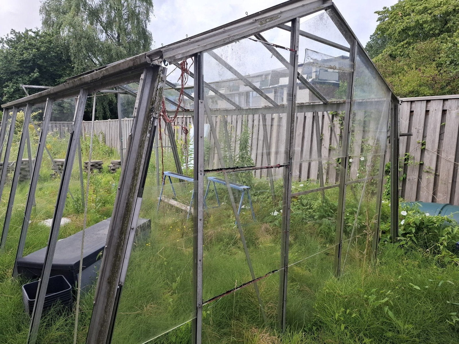Tuinkas, Tuin en Terras, Kassen, Ophalen of Verzenden, Glas, Gebruikt, Aluminium